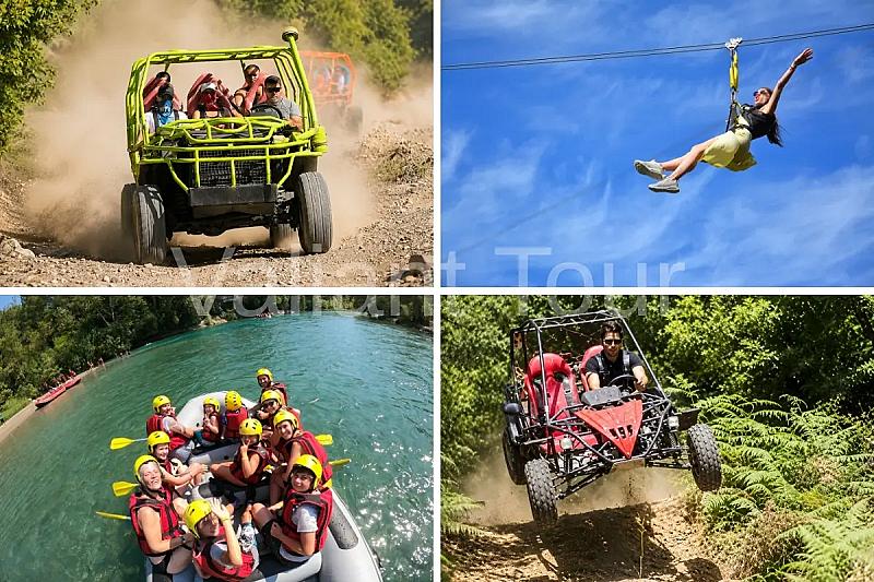 Combo Tour 4 in 1 – Zipline, Rafting, Buggy Safari & Monster Safari